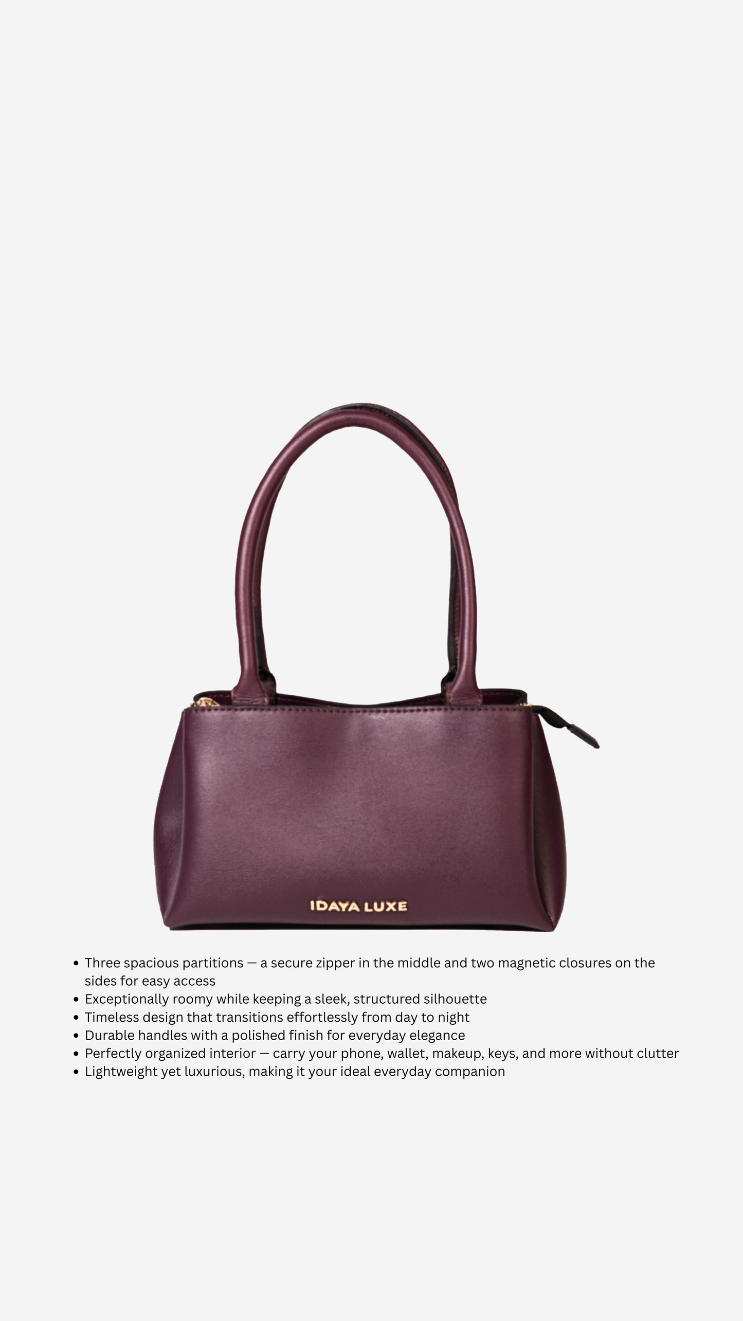 Zoro Shoulder Bag in Cherry - Idaya Luxe