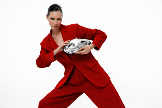 Oro Clutch Bag in Silver - Idaya Luxe