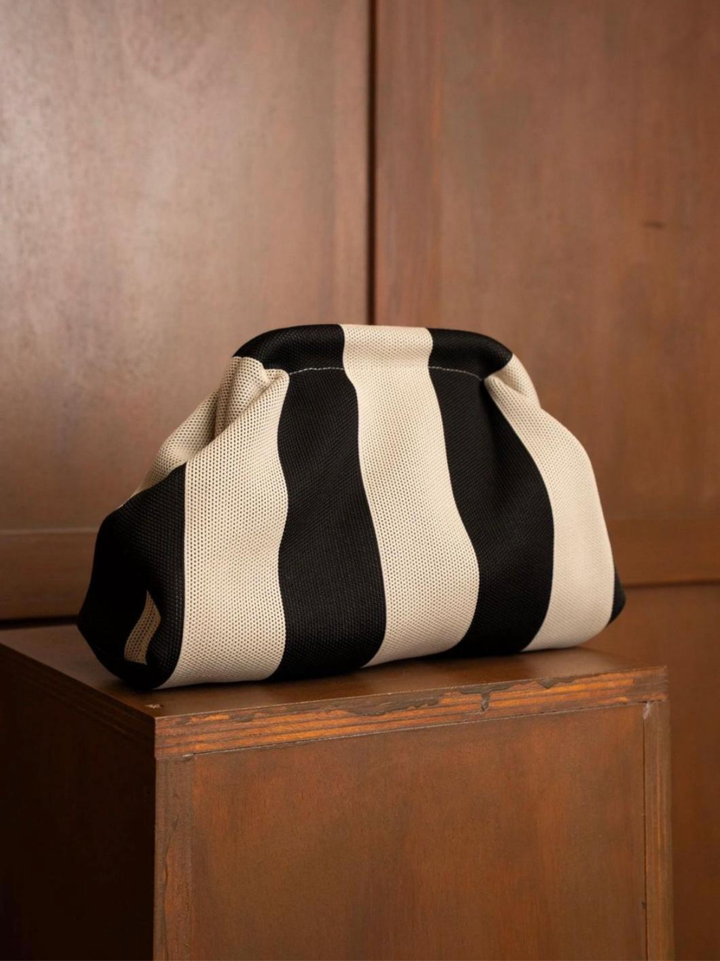 Kylo Clutch (B&W stripes)