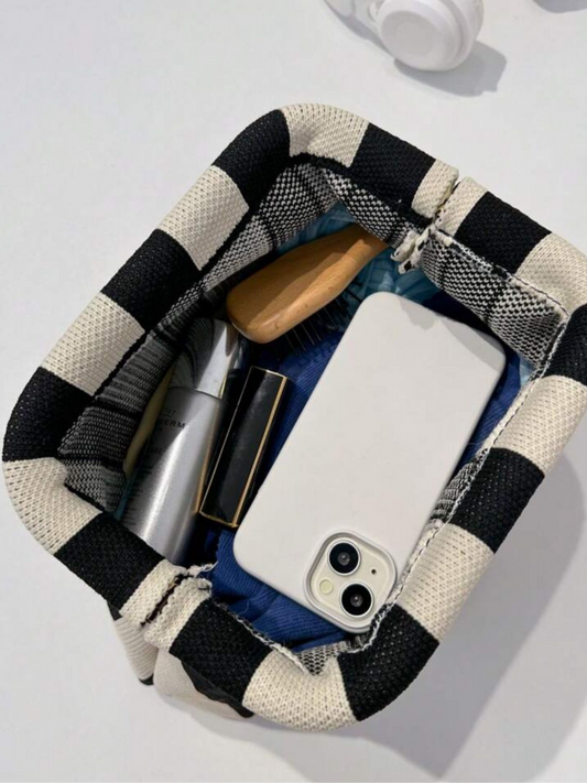 Kylo Clutch (B&W stripes)