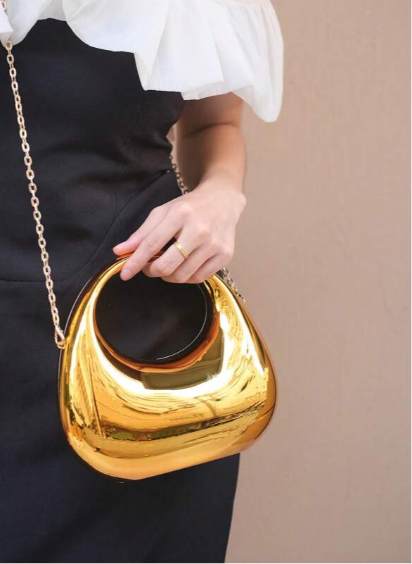 Zerene Clutch in Golden (Mid) - Idaya Luxe