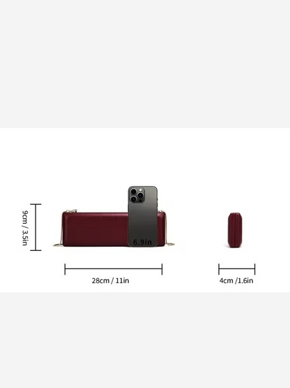 Kayra Clutch in Deep Burgundy