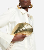 Zyra Clutch Bag in Silver - Idaya Luxe