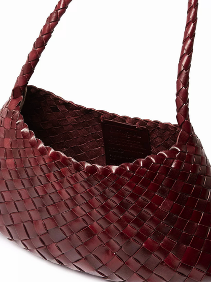Jada Handcrafted Bag in Deep Burgundy
