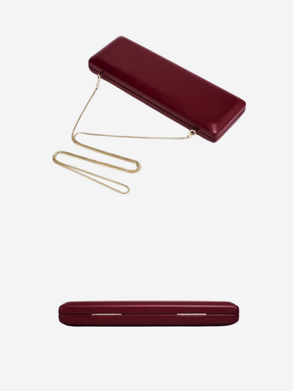 Kayra Clutch in Deep Burgundy