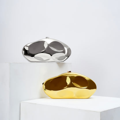 Oro Clutch Bag in Golden - Idaya Luxe