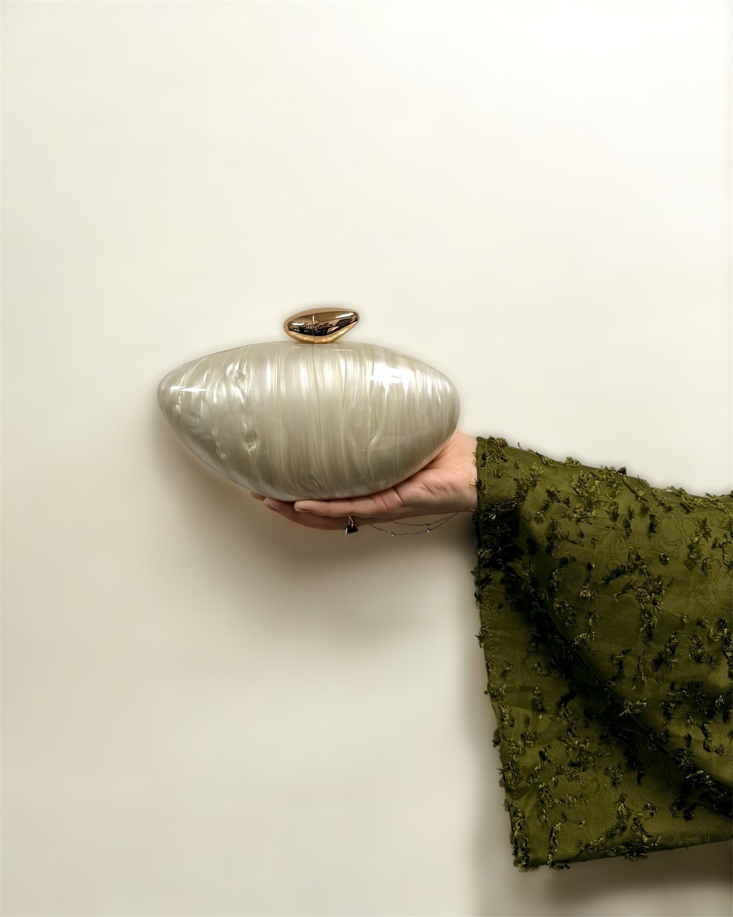 Ira Clutch Bag in White
