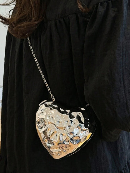 Cheri Clutch in Silver - Idaya Luxe