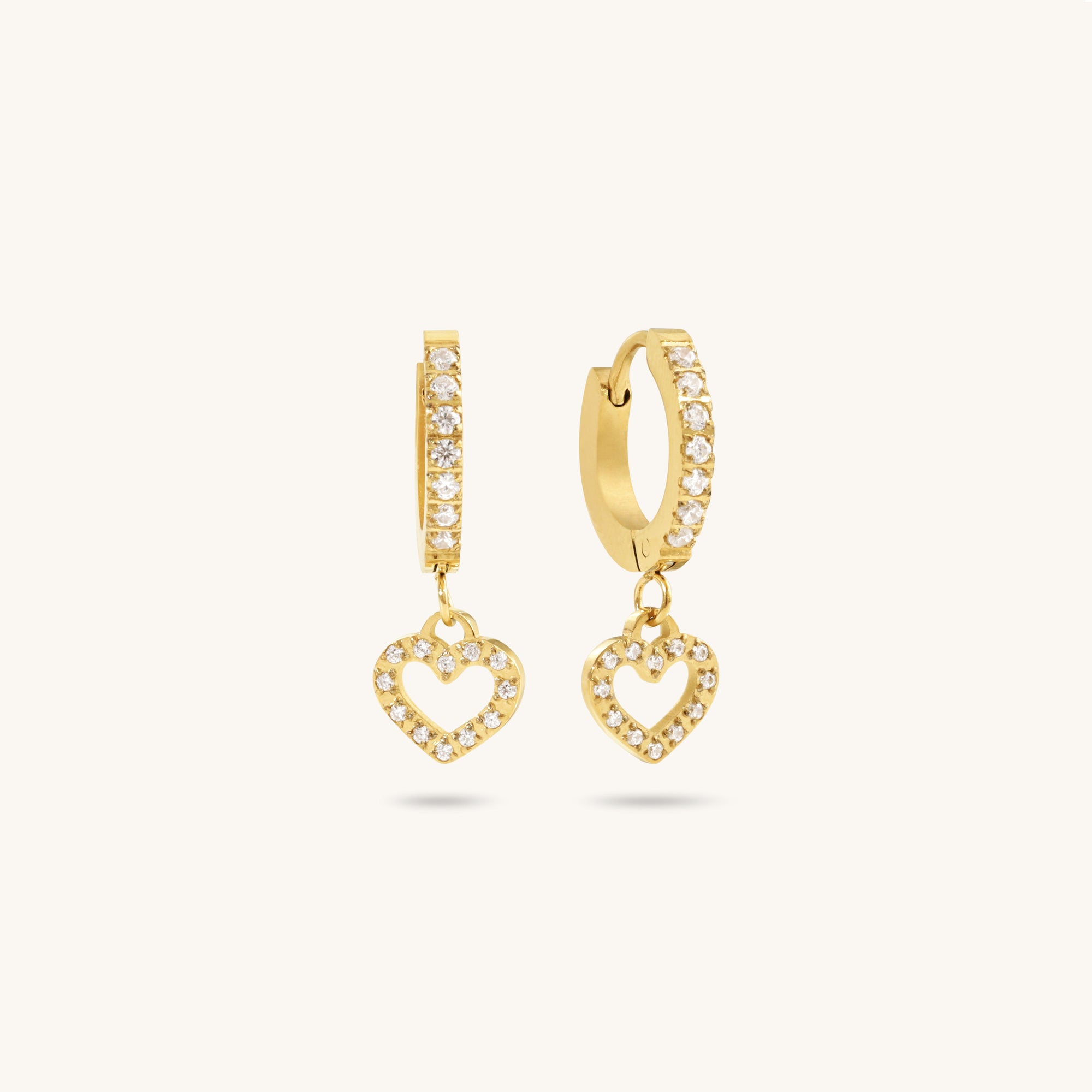 Nira Heart Earrings