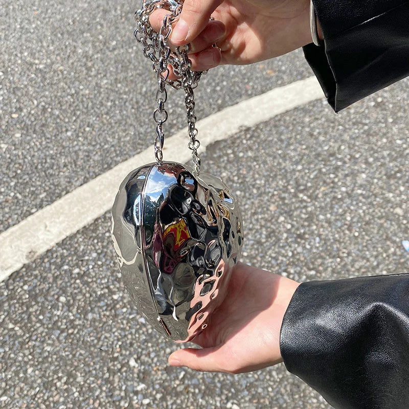 Cheri Clutch in Silver - Idaya Luxe