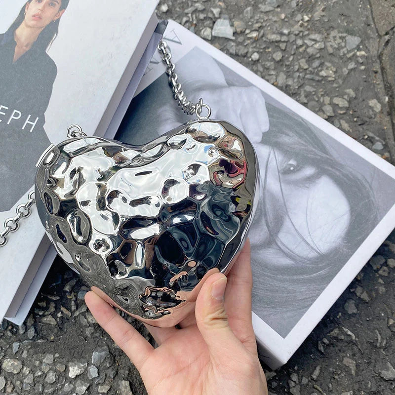 Cheri Clutch in Silver - Idaya Luxe