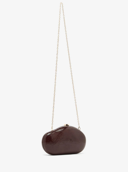 Oro Clutch Bag in Burgundy
