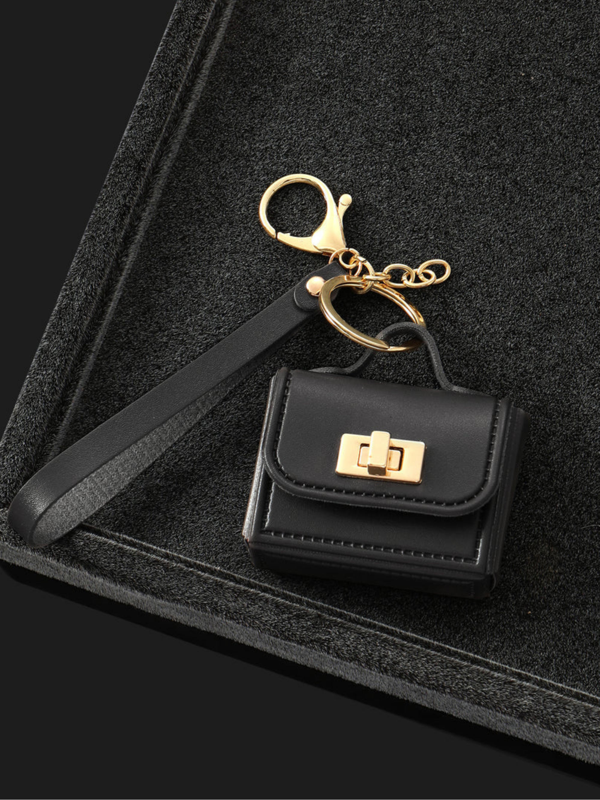 Micro Bag Charm in Black