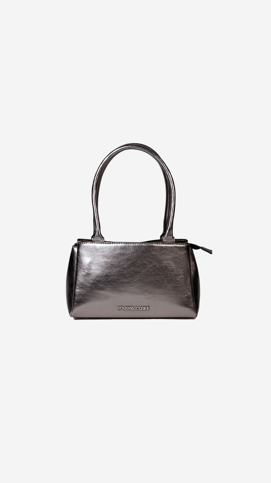 Zoro Shoulder Bag in Gunmetal - Idaya Luxe