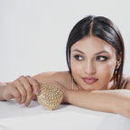 Avya Clutch Bag in Golden - Idaya Luxe