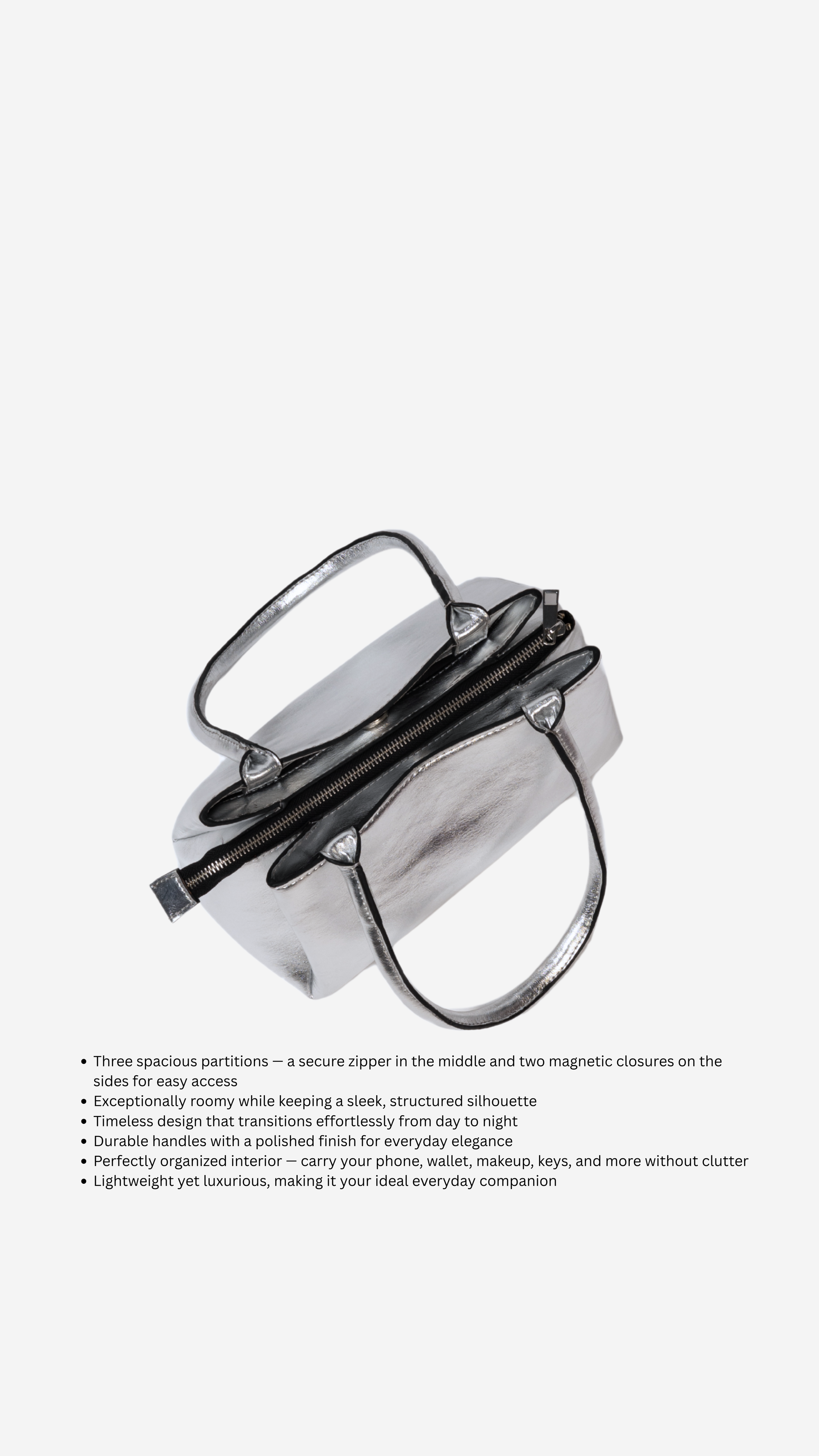 Zoro Shoulder Bag in Silver