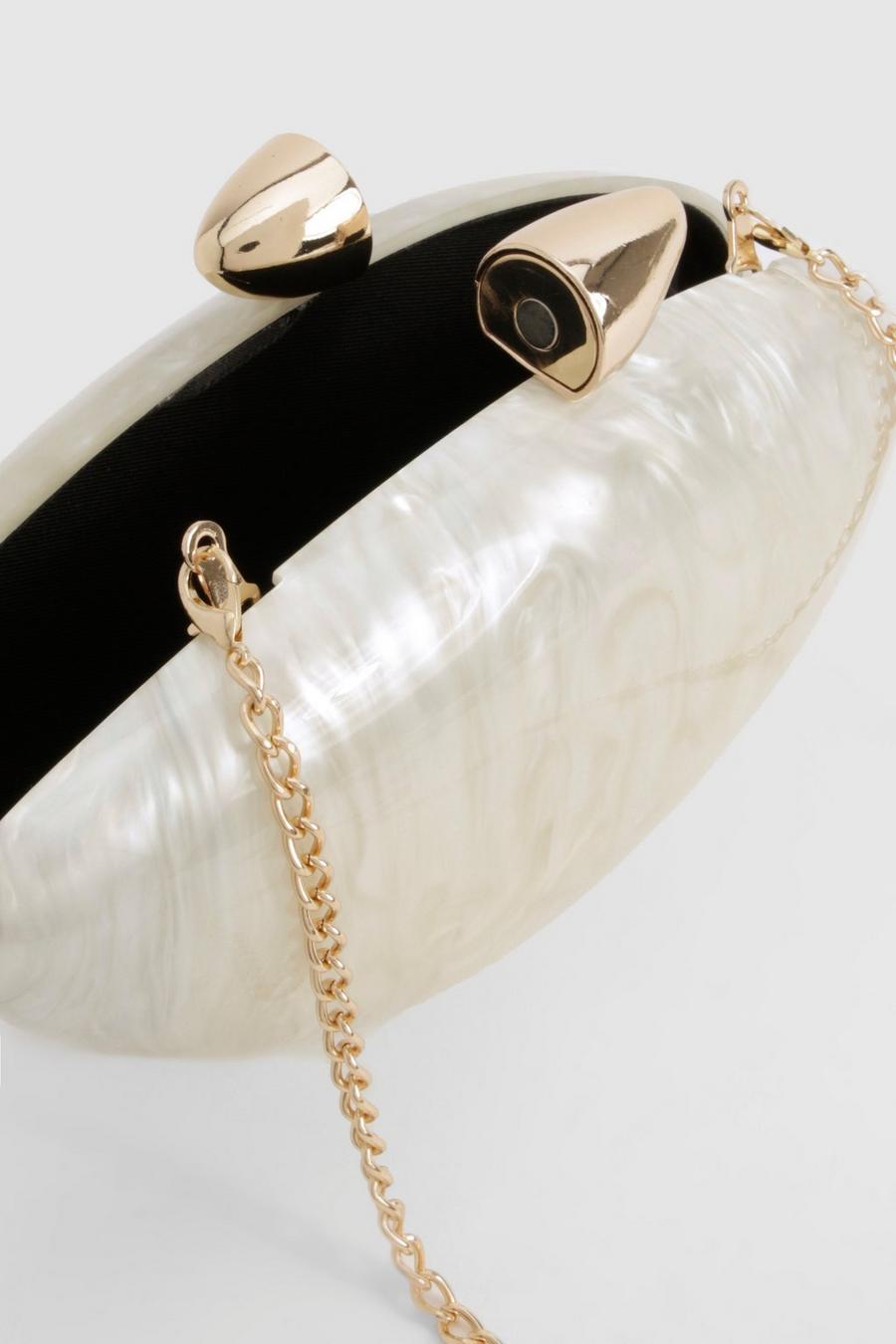Ira Clutch Bag in White - Idaya Luxe