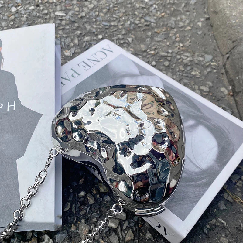 Cheri Clutch in Silver