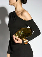 Oro Clutch Bag in Golden - Idaya Luxe