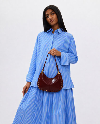 Aroka Bag in Burgundy - Idaya Luxe