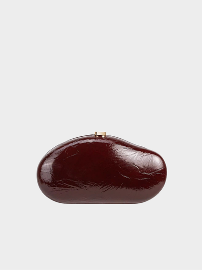 Oro Clutch Bag in Burgundy