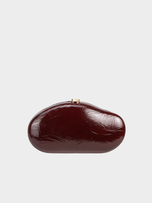 Oro Clutch Bag in Burgundy