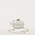 Ira Clutch Bag in White - Idaya Luxe