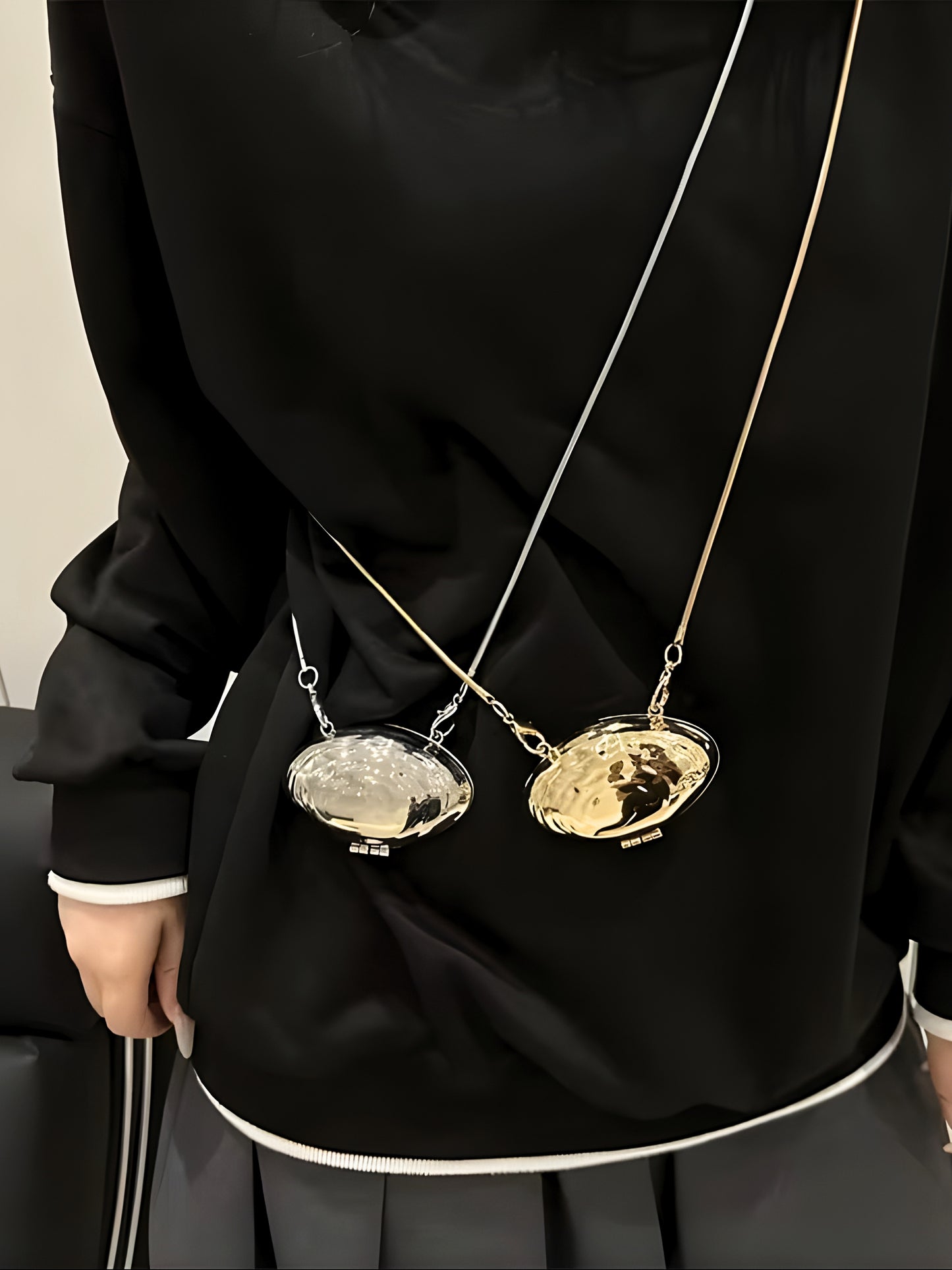 Micro Nysa Clutch in Golden