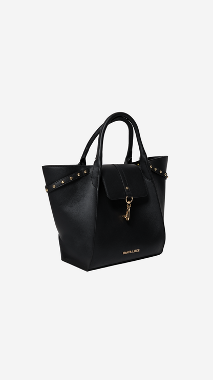 Jada Studded Bag in Black - Idaya Luxe