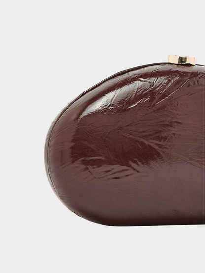 Oro Clutch Bag in Burgundy