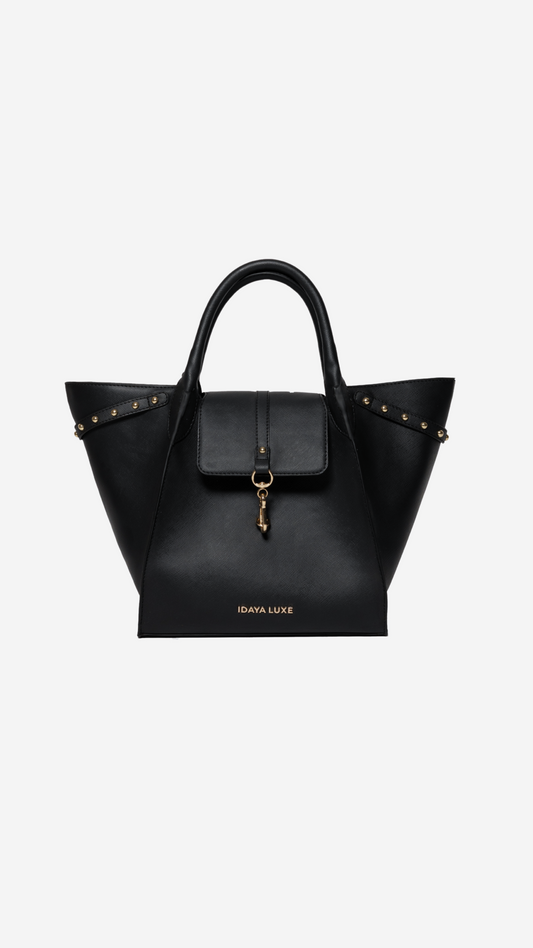 Jada Studded Bag in Black - Idaya Luxe