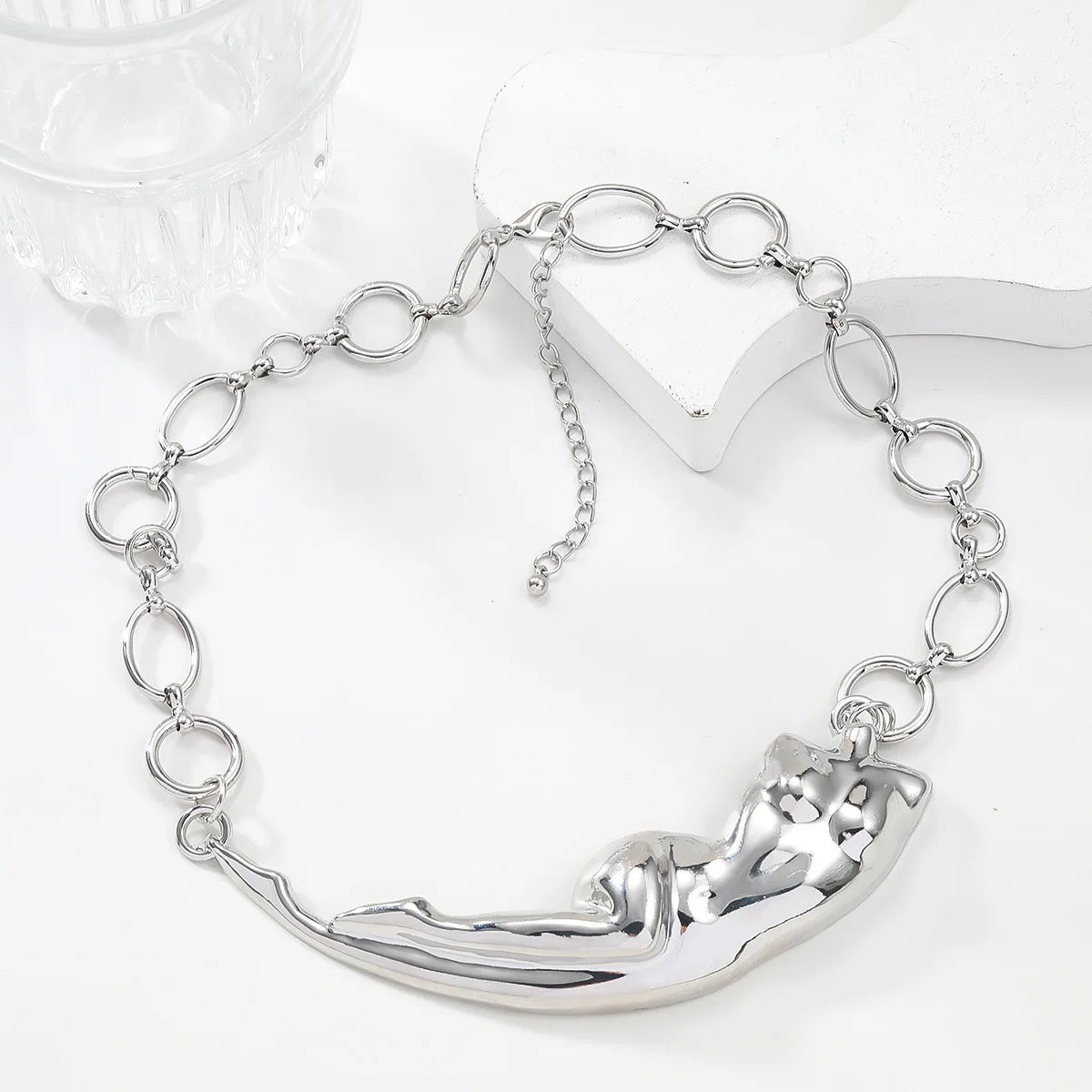 Cece Statement Neckpiece (Silver)