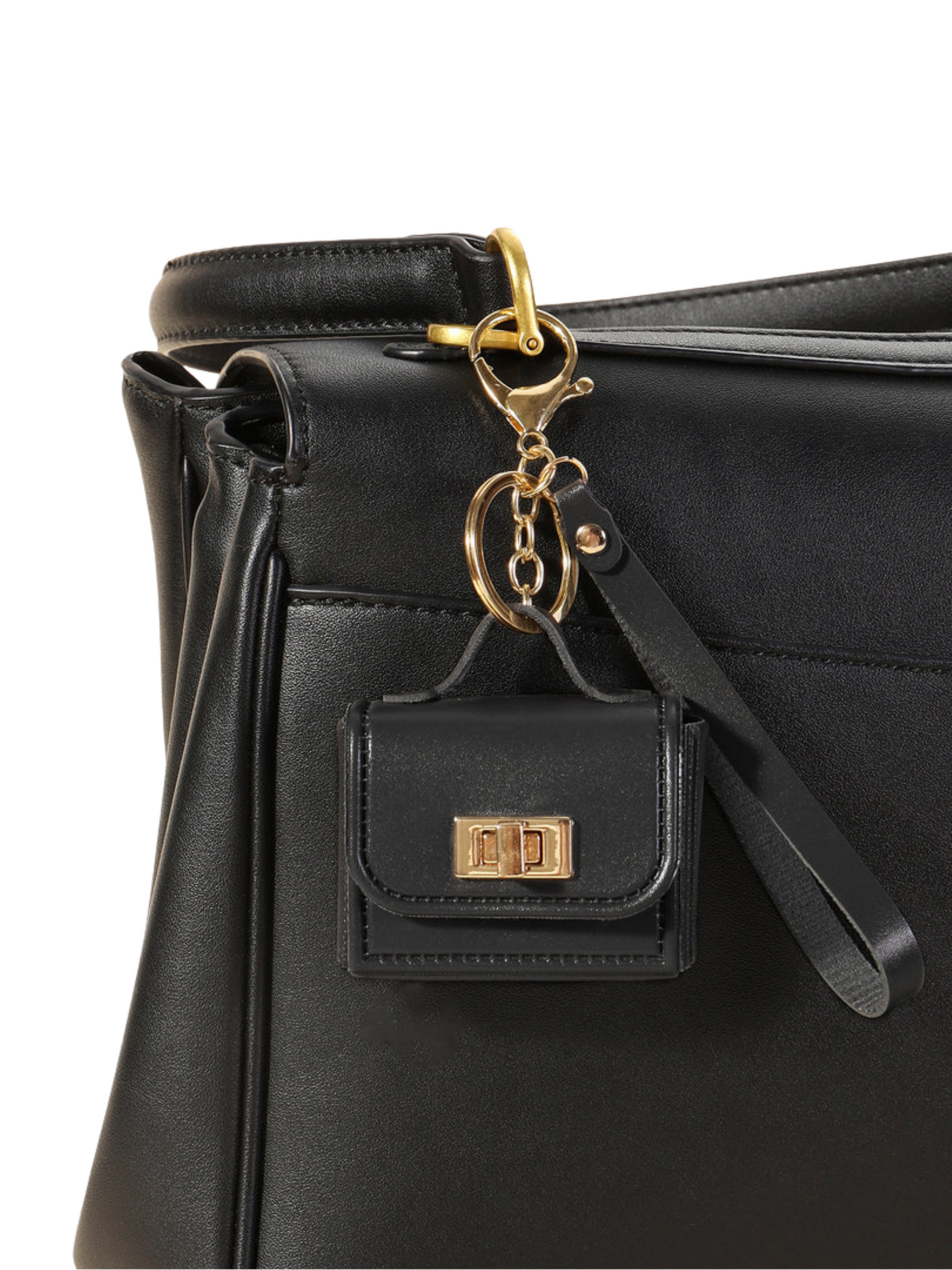 Micro Bag Charm in Black
