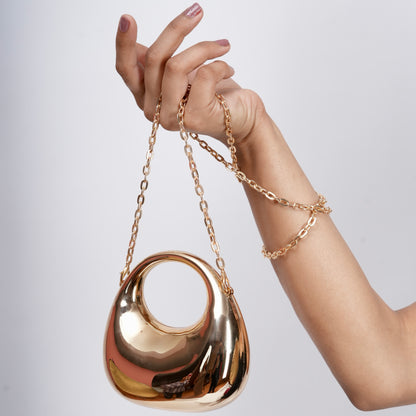 Mini Zerene Clutch in Golden - Idaya Luxe