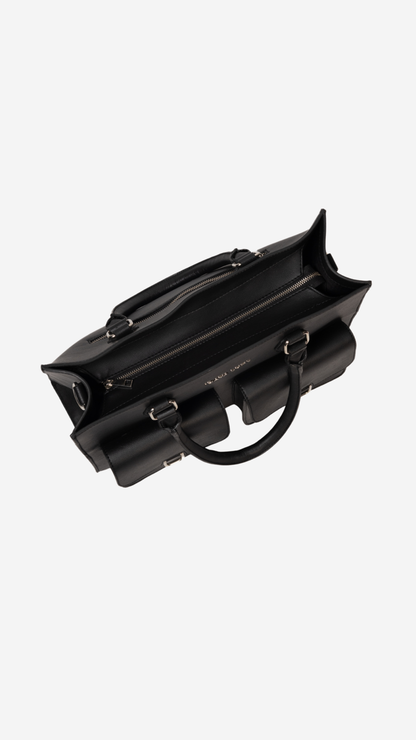 Juno Work Tote in Black - Idaya Luxe