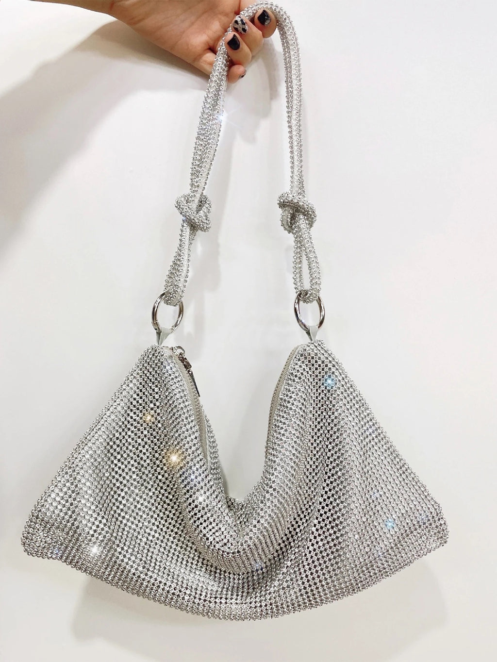 Fia Bag in Silver - Idaya Luxe