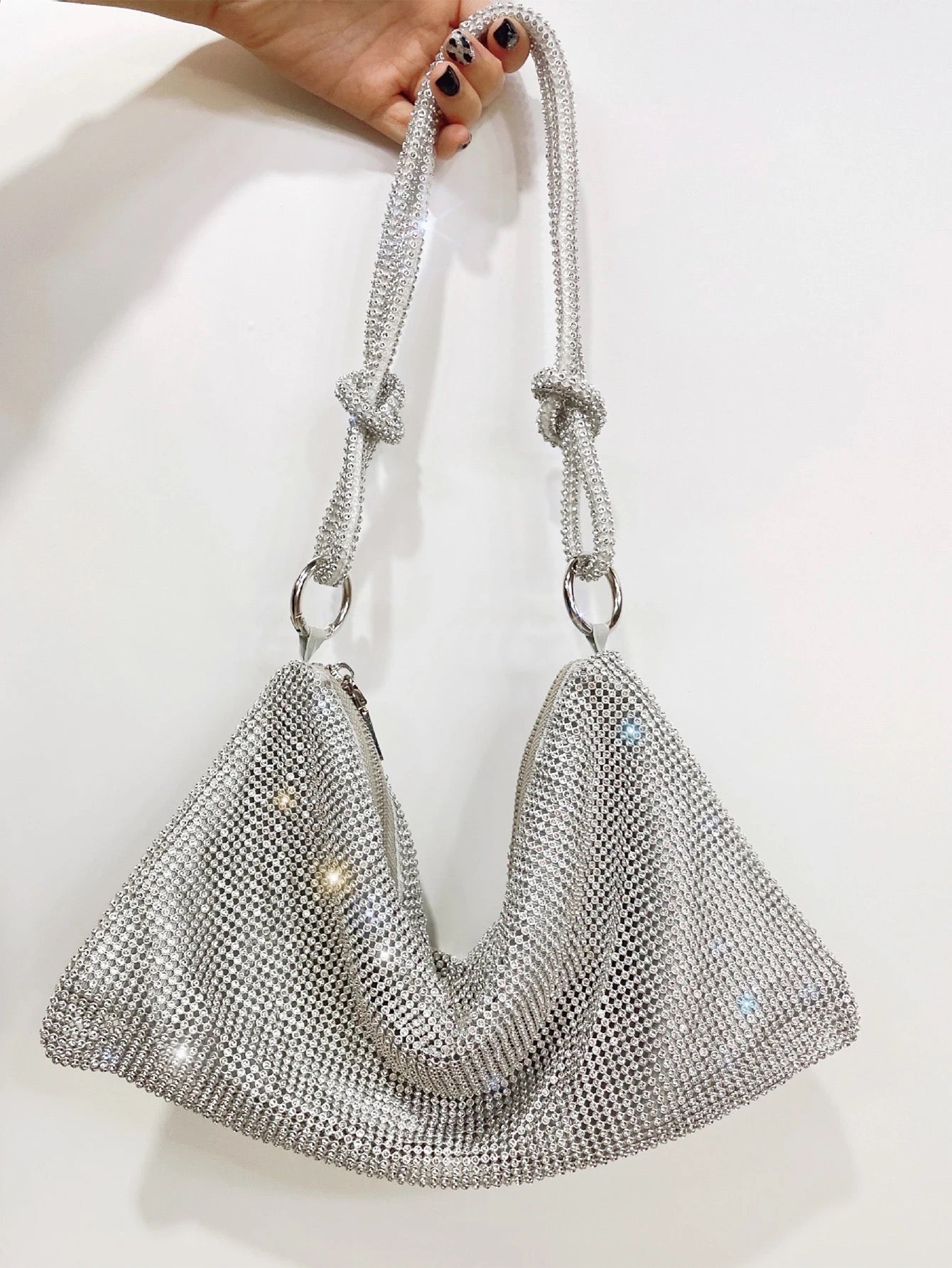 Fia Bag in Silver - Idaya Luxe