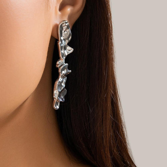 Ira Earrings in Silver - Idaya Luxe