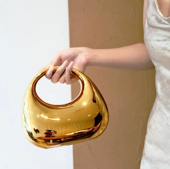 Zerene Clutch in Golden (Mid) - Idaya Luxe