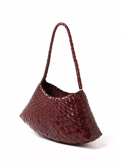 Jada Handcrafted Bag in Deep Burgundy