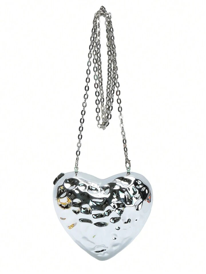 Cheri Clutch in Silver - Idaya Luxe