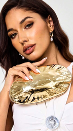 Sienna Clutch in Golden - Idaya Luxe