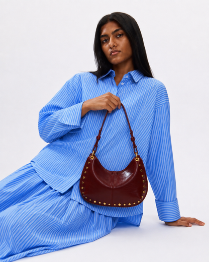 Aroka Bag in Burgundy - Idaya Luxe