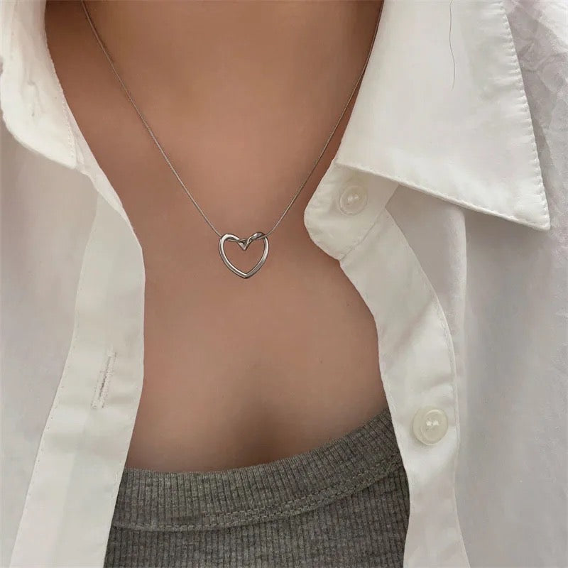 Amour Necklace in Silver - Idaya Luxe