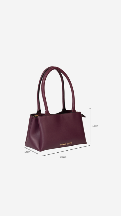 Zoro Shoulder Bag in Cherry - Idaya Luxe