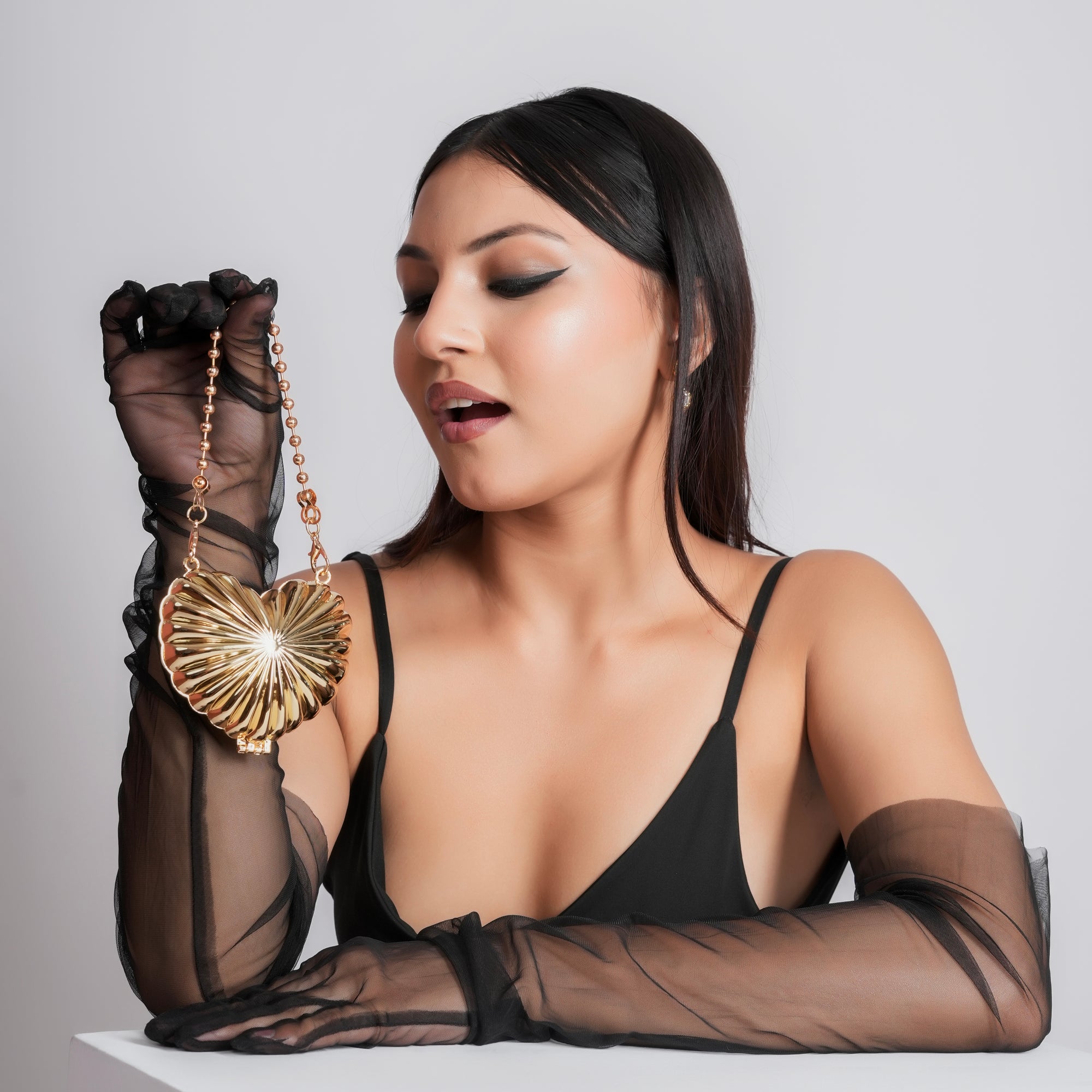 Amour Clutch in Golden - Idaya Luxe