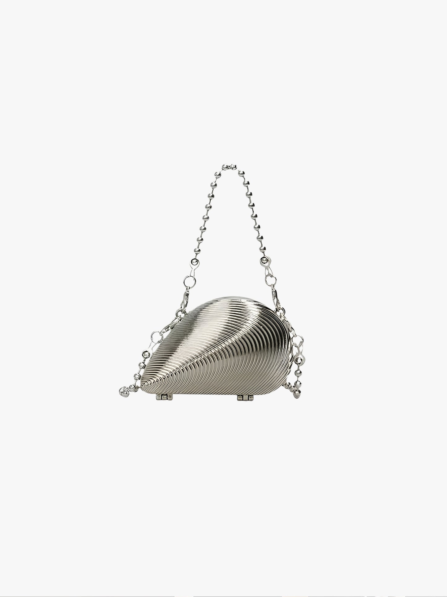Micro Zyra Clutch in Silver