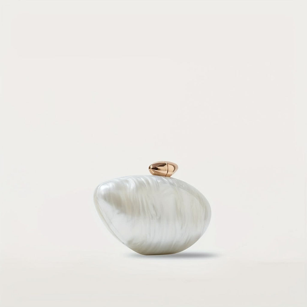 Ira Clutch Bag in White - Idaya Luxe