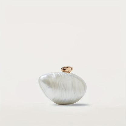 Ira Clutch Bag in White - Idaya Luxe