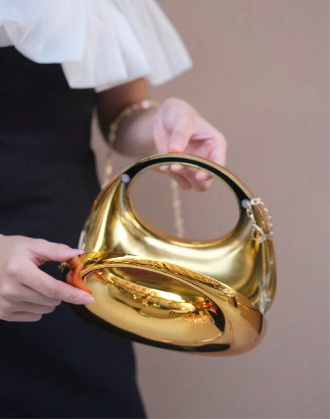 Zerene Clutch in Golden (Mid) - Idaya Luxe